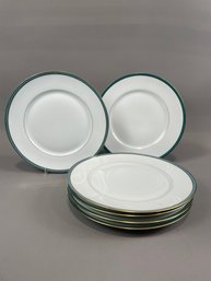 Set Of Six Limoges Dinner Plates 11'