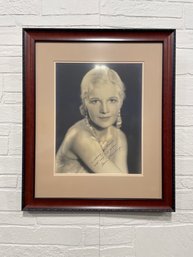 Autographed Photo Of 1920 Actress  Ann Harding - 18' X 21'