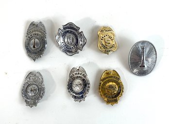 Collection Of Various CT Fire Badges