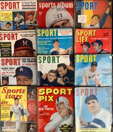 Group Of Vintage SPORT Magazines From The 1940s - 1950s