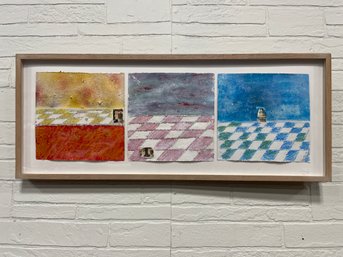 Chester, CT Artist Jill Butler - Mixed Media Tryptic - 13' X 32'