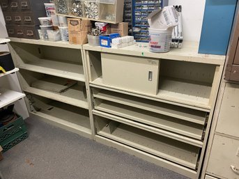 Pair Metal Shelving 42' Wide 18' Deep 41' Tall