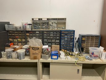 Huge Lot Of Brand New Misc Hardware And Hardware Drawers