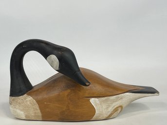 Hand Painted And Carved Duck Decoy