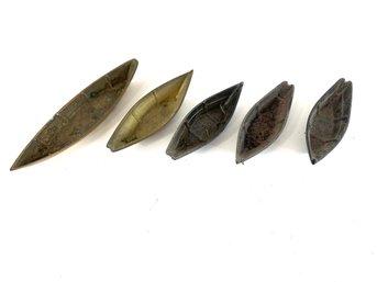 Collection Of Brass And Iron Boats