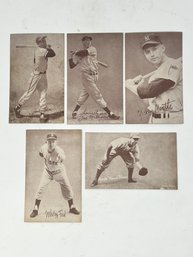 Group Of Exhibit Cards Baseball Unauthenticated