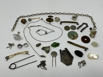 Vintage Jewelry Lot Parts Pieces