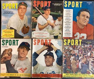 Group Of Vintage SPORT Magazines From The 1950s - 1960s