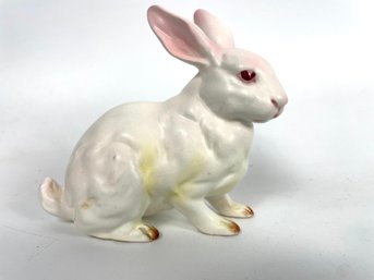 Vintage Lefton White Rabbit Figurine - Made In Japan