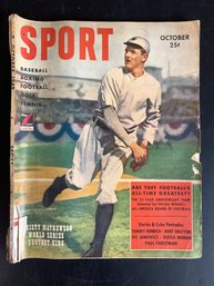 Sport Magazine October 1949 Chrisy Mathewson