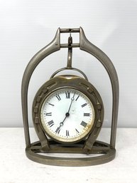 Antique Horseshoe Mantle Clock - Untested