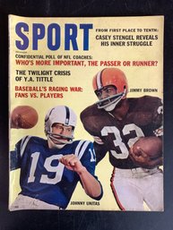 1962 Sport Magazine Jimmy Brown Johnny Unitas