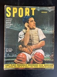 Vintage Sport Magazine Yogi Berra Cover