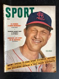 Vintage Sport Magazine Stan Musial Cover