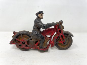 Cast Iron Toy Motorcycle