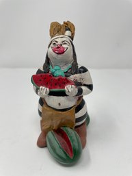 Hopi Clown Figure W/ Watermelon