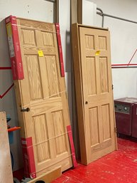 Pair Of 30' Six Panel Pine Interior Doors Brand New