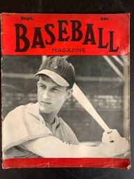 Baseball Magazine Sept 1948 Musial Cover
