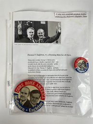 RARE McGovern - Eagleton Buttons