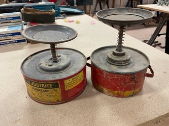 Justrite Plunger Cans