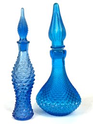 Vintage Italian Glass Empoli Style Bottles