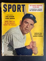 Vintage Sport Magazine 1958 Yogi Berra Cover