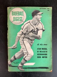 Baseball Digest Sept 1948 Stan Musial Cover