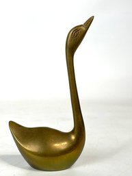 Vintage Brass Duck Figure