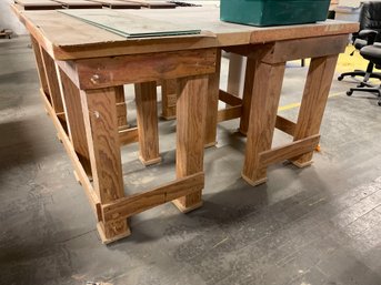 Pair Of Custom Made Work Benches