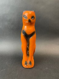 Chalkware Halloween Cat Statue