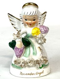 Vintage Napco Angel Figure - November Angel