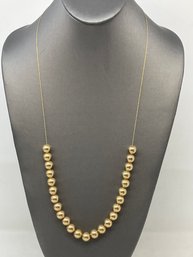 14K Beads Necklace - 7.86g (L33)