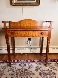 Tiger Maple Single Drawer Wash Stand