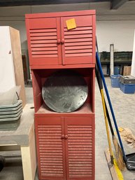 Louvered Door Cabinet