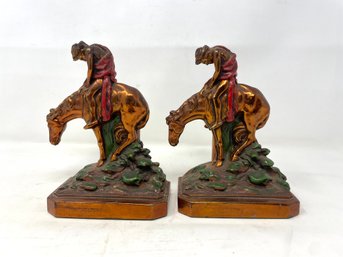 Pair Of End Of The Trail Bookends