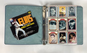 Vintage 'elvis' Trading Cards In Binder