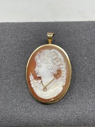 Antique Cameo 14k Bezel - 5.10g (l36)