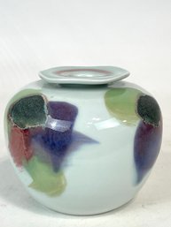 Vintage Ceramic Signed Vase