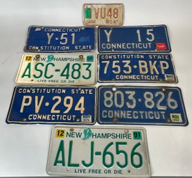 Collection Of Vintage License Plates