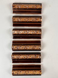 Group Of Arts & Crafts Art Pottery Architectural Trim Tiles