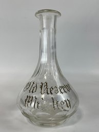Old Reserve Whiskey Decanter