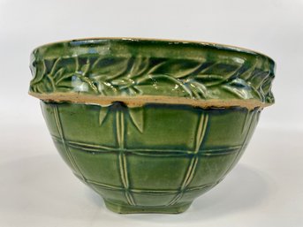 Green Stoneware Bowl
