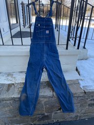 Carhartt Mens Denim Overalls Size