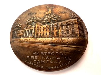 1921 Bronze Hartford Insurance Medallion