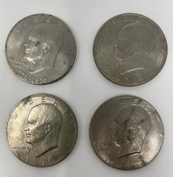 Lot Of 4 Eisenhower Dollar Coins