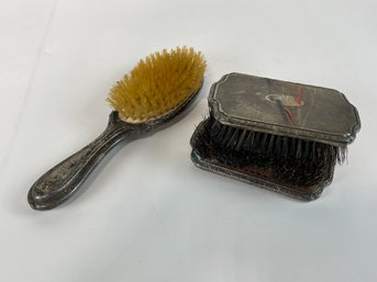Lot Of Sterling Handled Brushes - As Is