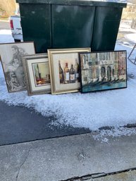 Misc. Lot Of Framed Prints