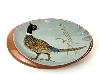 Vintage Stangl Pottery NJ Pheasant Oblong Cigar Ashtray 8x10.5' Bird Tobacciana