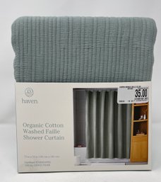 BRAND NEW Haven Organic Cotton Shower Curtain $35 RETAIL!!!