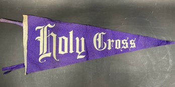 Vintage Holy Cross Pennant